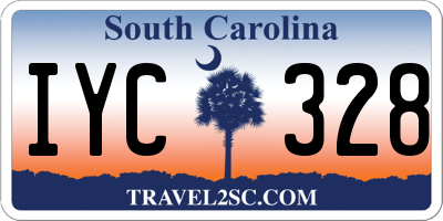 SC license plate IYC328