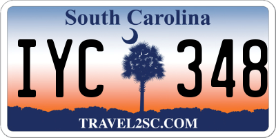 SC license plate IYC348