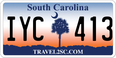 SC license plate IYC413