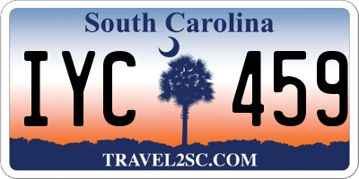 SC license plate IYC459