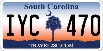 SC license plate IYC470