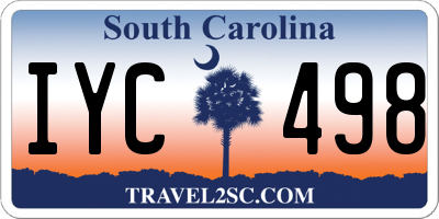 SC license plate IYC498