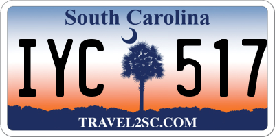 SC license plate IYC517
