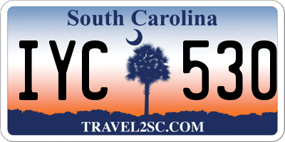 SC license plate IYC530