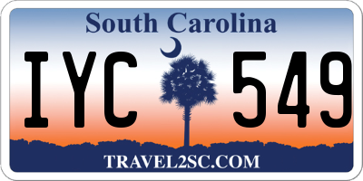 SC license plate IYC549