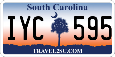 SC license plate IYC595