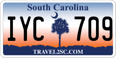 SC license plate IYC709