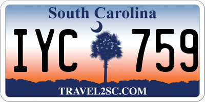 SC license plate IYC759