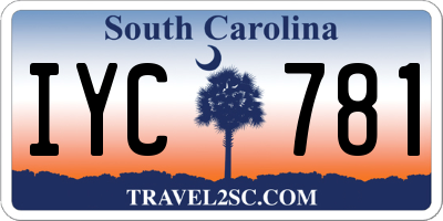 SC license plate IYC781