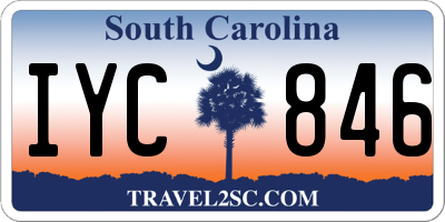 SC license plate IYC846