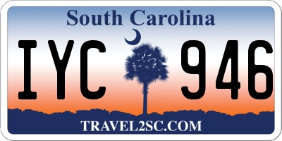 SC license plate IYC946
