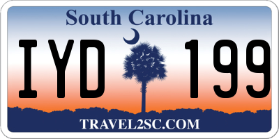 SC license plate IYD199