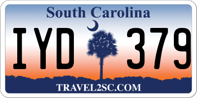 SC license plate IYD379