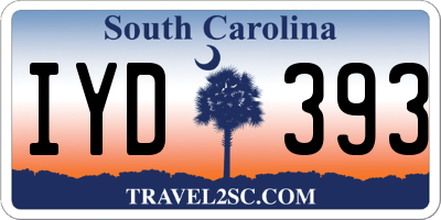 SC license plate IYD393