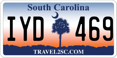 SC license plate IYD469