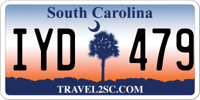 SC license plate IYD479