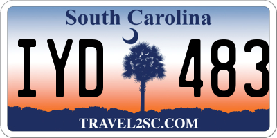 SC license plate IYD483