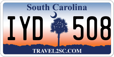 SC license plate IYD508