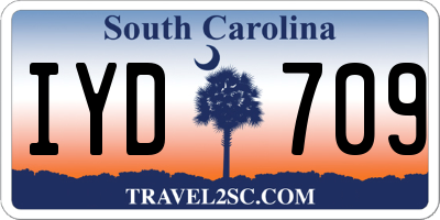 SC license plate IYD709