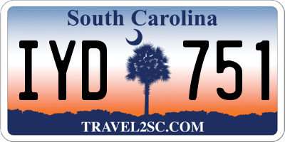 SC license plate IYD751