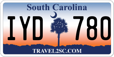 SC license plate IYD780