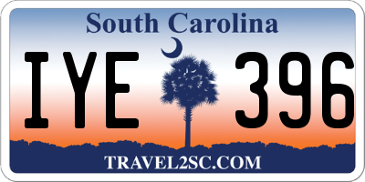 SC license plate IYE396