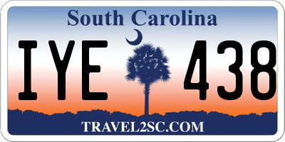 SC license plate IYE438