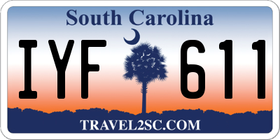 SC license plate IYF611