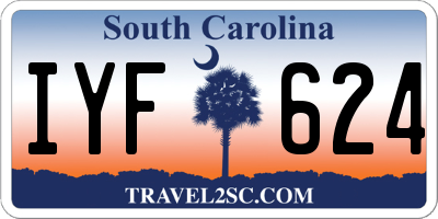 SC license plate IYF624