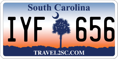 SC license plate IYF656