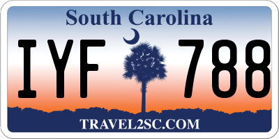 SC license plate IYF788