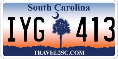SC license plate IYG413