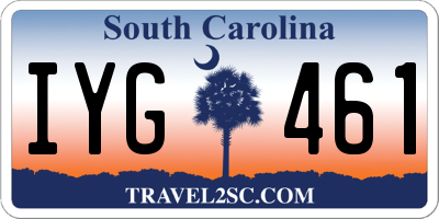 SC license plate IYG461
