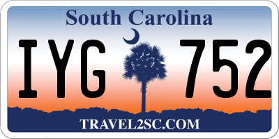 SC license plate IYG752