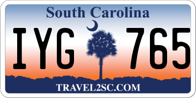 SC license plate IYG765