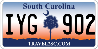 SC license plate IYG902