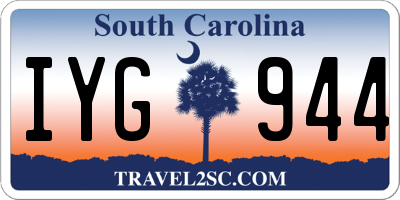SC license plate IYG944