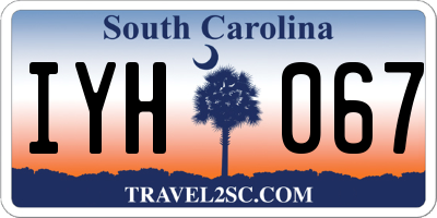 SC license plate IYH067