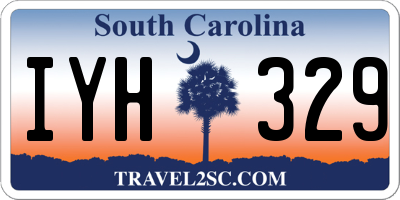 SC license plate IYH329
