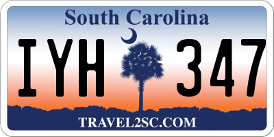 SC license plate IYH347