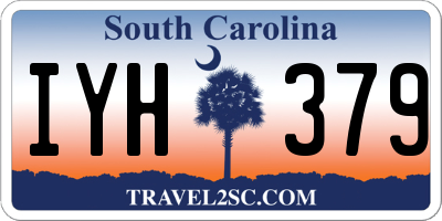 SC license plate IYH379