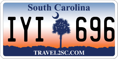 SC license plate IYI696