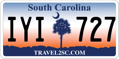 SC license plate IYI727
