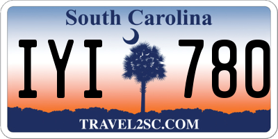 SC license plate IYI780