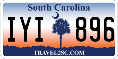 SC license plate IYI896