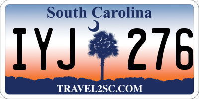 SC license plate IYJ276