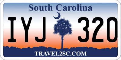 SC license plate IYJ320