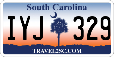 SC license plate IYJ329