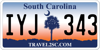 SC license plate IYJ343