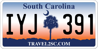 SC license plate IYJ391